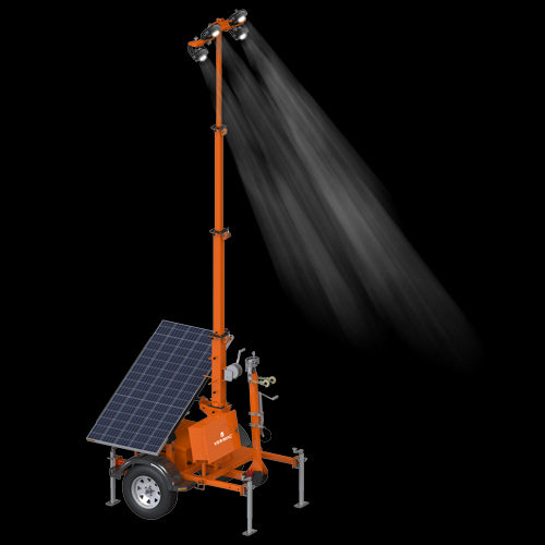 PSLT-4000S - TRAILER-MOUNTED SOLAR LIGHT TOWER