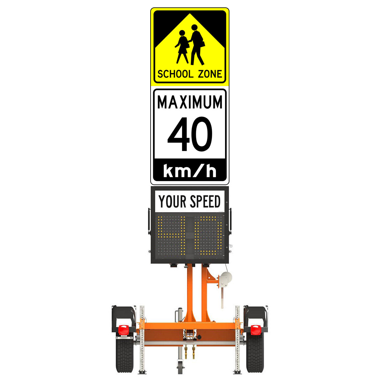 School Zone Speed Radar Trailer